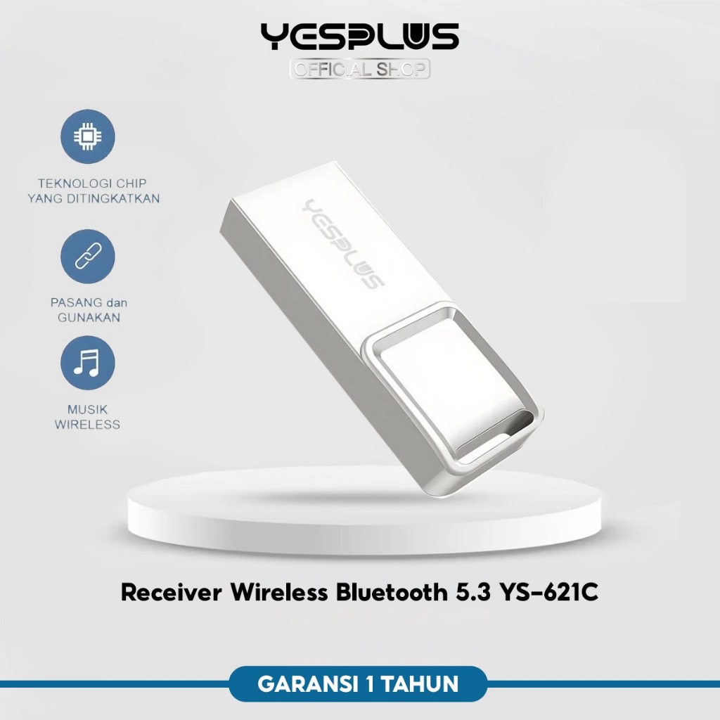 Jual YESPLUS Receiver Wireless Bluetooth 5.3 YS-621C Mini USB Bluetooth ...