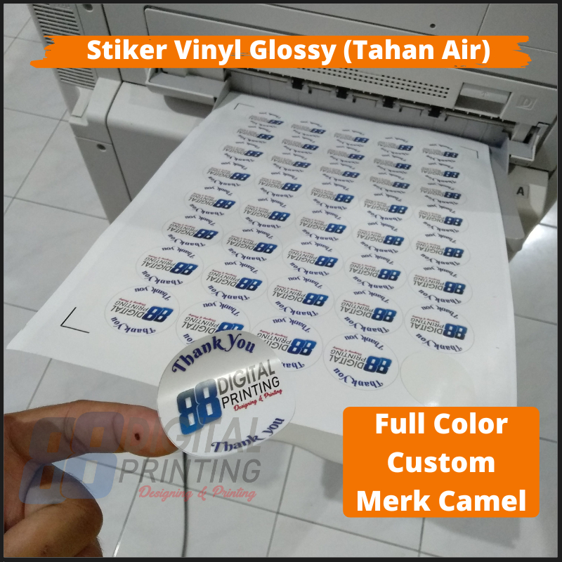 Jual [Print+Cut] Cetak Stiker Vinyl Glossy A3+ Waterproof / Print ...