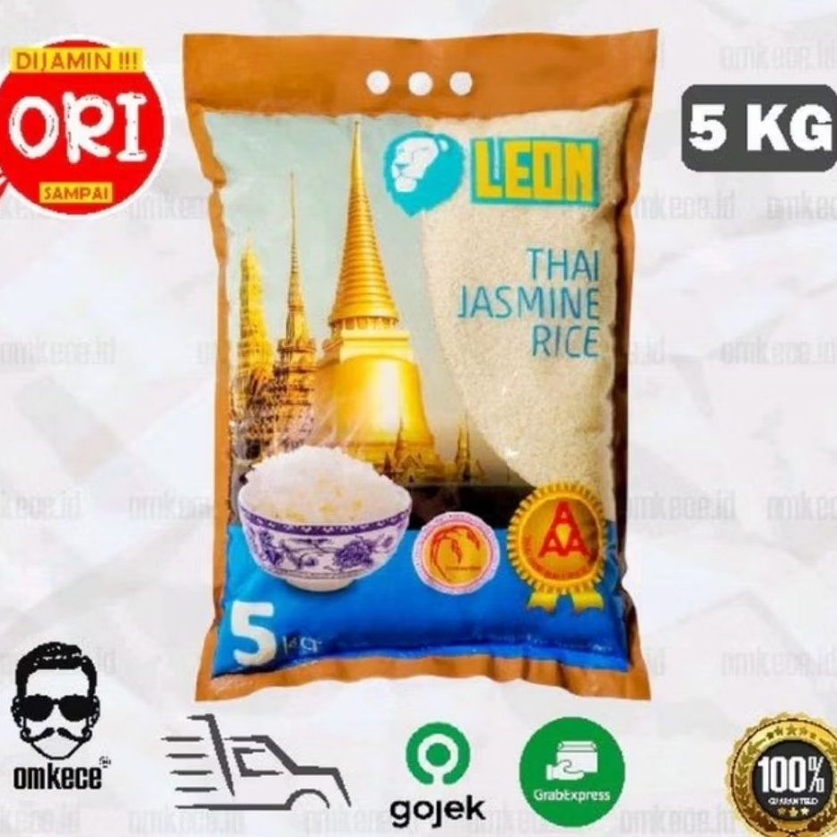 Jual Beras LEON THAI JASMINE RICE 5KG | Shopee Indonesia