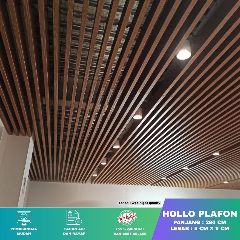 Jual Partisi Click On Hollow Indoor PVC Indoor Kanopi Ceiling Panel ...