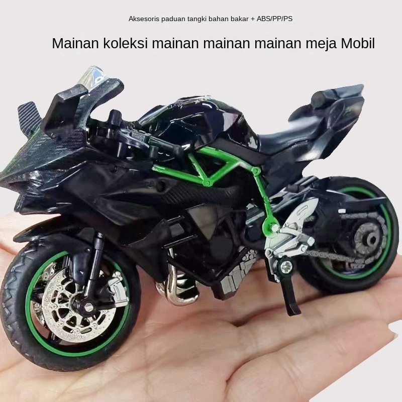 Jual 1:18 12 CM Untuk Mainan / Koleksi Anak Alloy Motor Balap Kawasaki ...