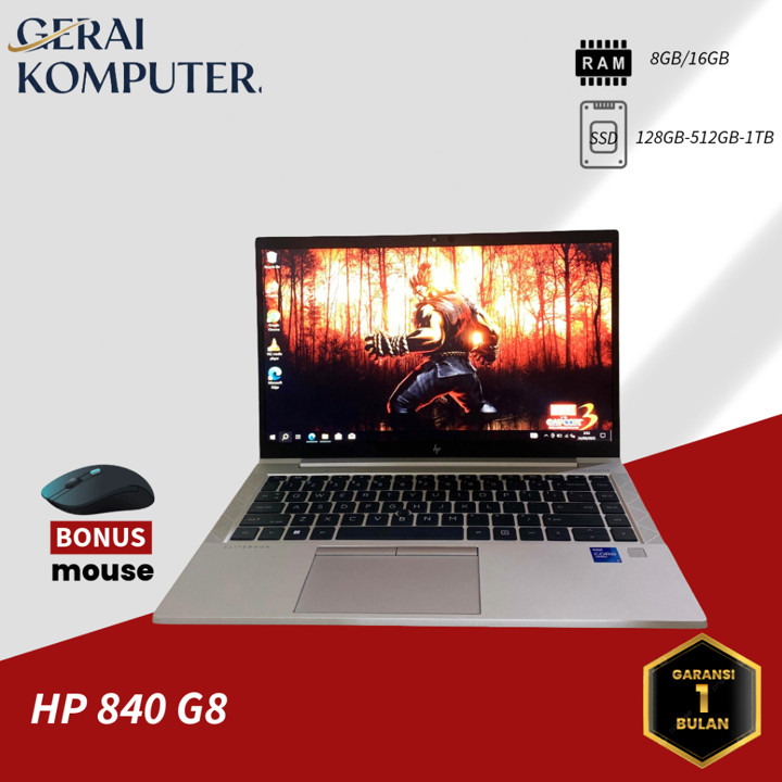 HP Elitebook 840 G6-845 G8 RYZEN 5650u RAM 8GB/16RB SSD 128-512GB 14Inch MULUSS 