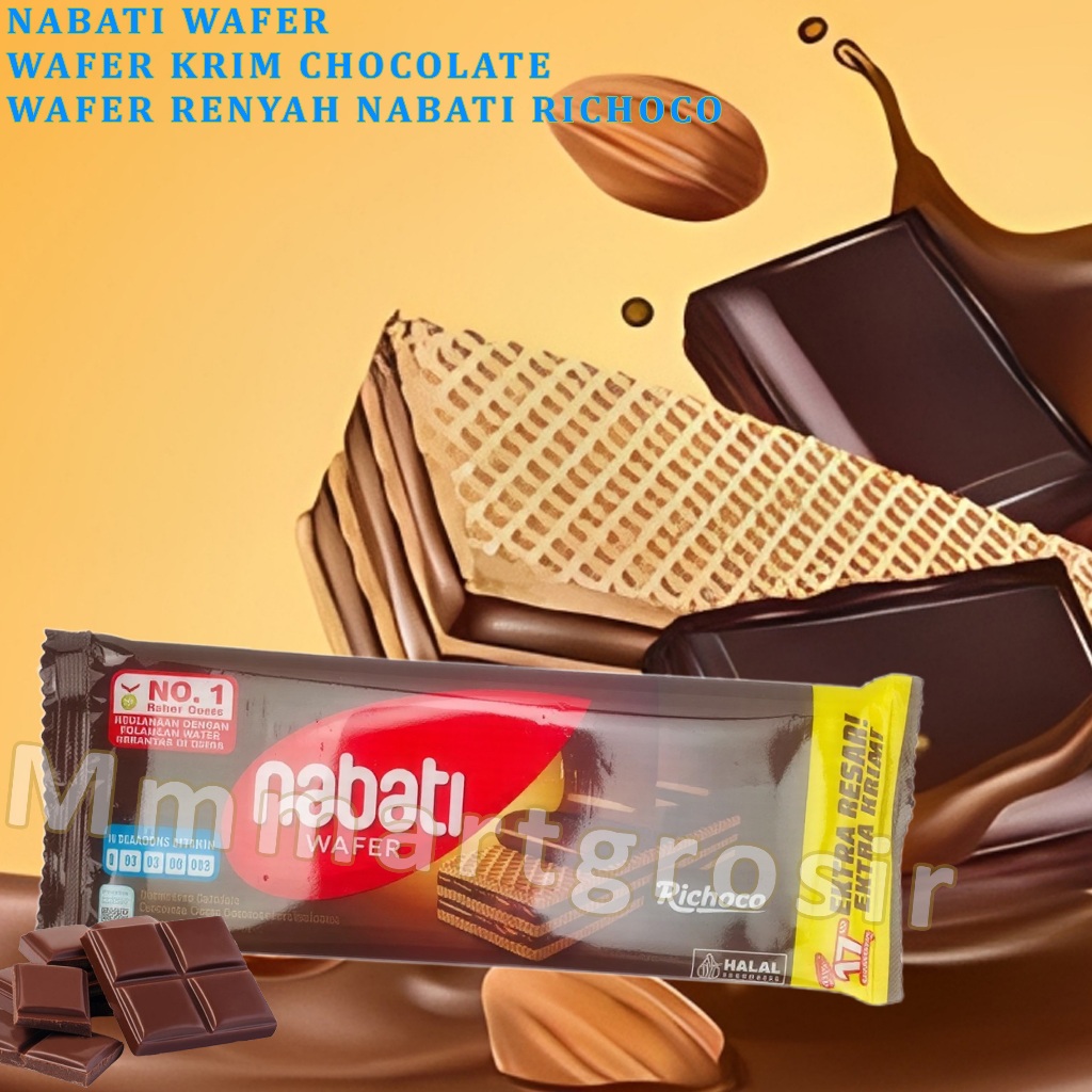 Jual Nabati / Wafer Krim Chocolate / Biskuit Wafer Renyah Richoco ...