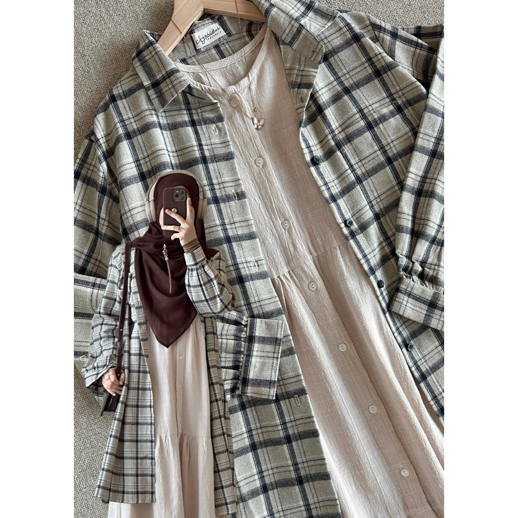 Jual Syahidah Indonesia | ELORA CASUAL OUTER TUNIC (Outer Only ...