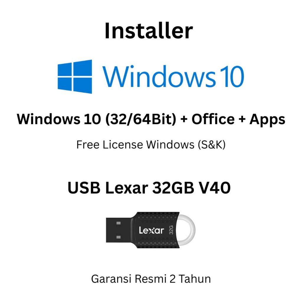 Jual USB Lexar - Installer Windows 10 | Shopee Indonesia