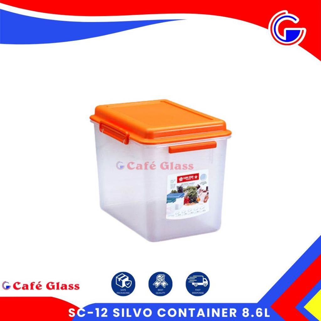 Kontainer Silvo 8.6 Liter / Tempat Penyimpanan Plastik Lion Star Sc-12