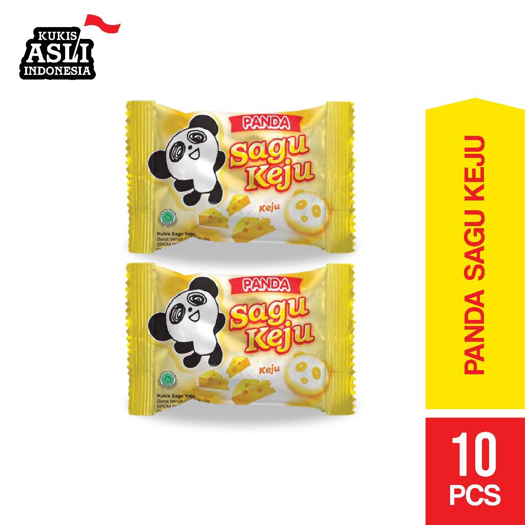 Jual Happy Time Panda Sagu Keju Dan Panda Sagu Keju Pandan Snack (Isi ...