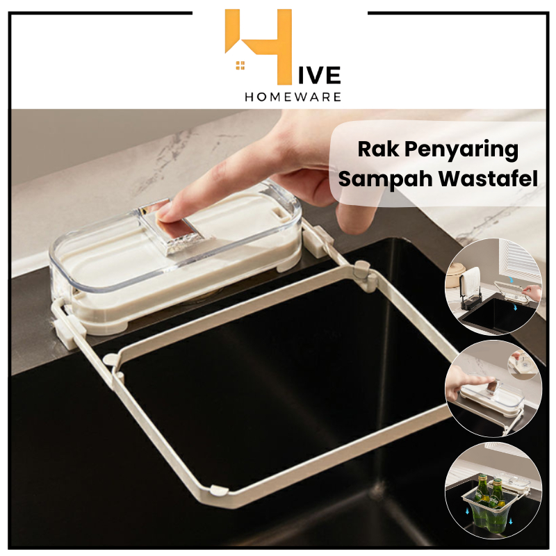 Jual HIVE Rak Penyaring Sampah Wastafel Dapur Rak Jaring Pembuangan ...