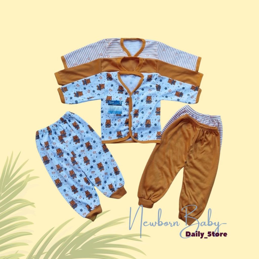 Jual 3psg Pakaian Bayi (Baju + Celana) Model Panjang cocok untuk Hadiah