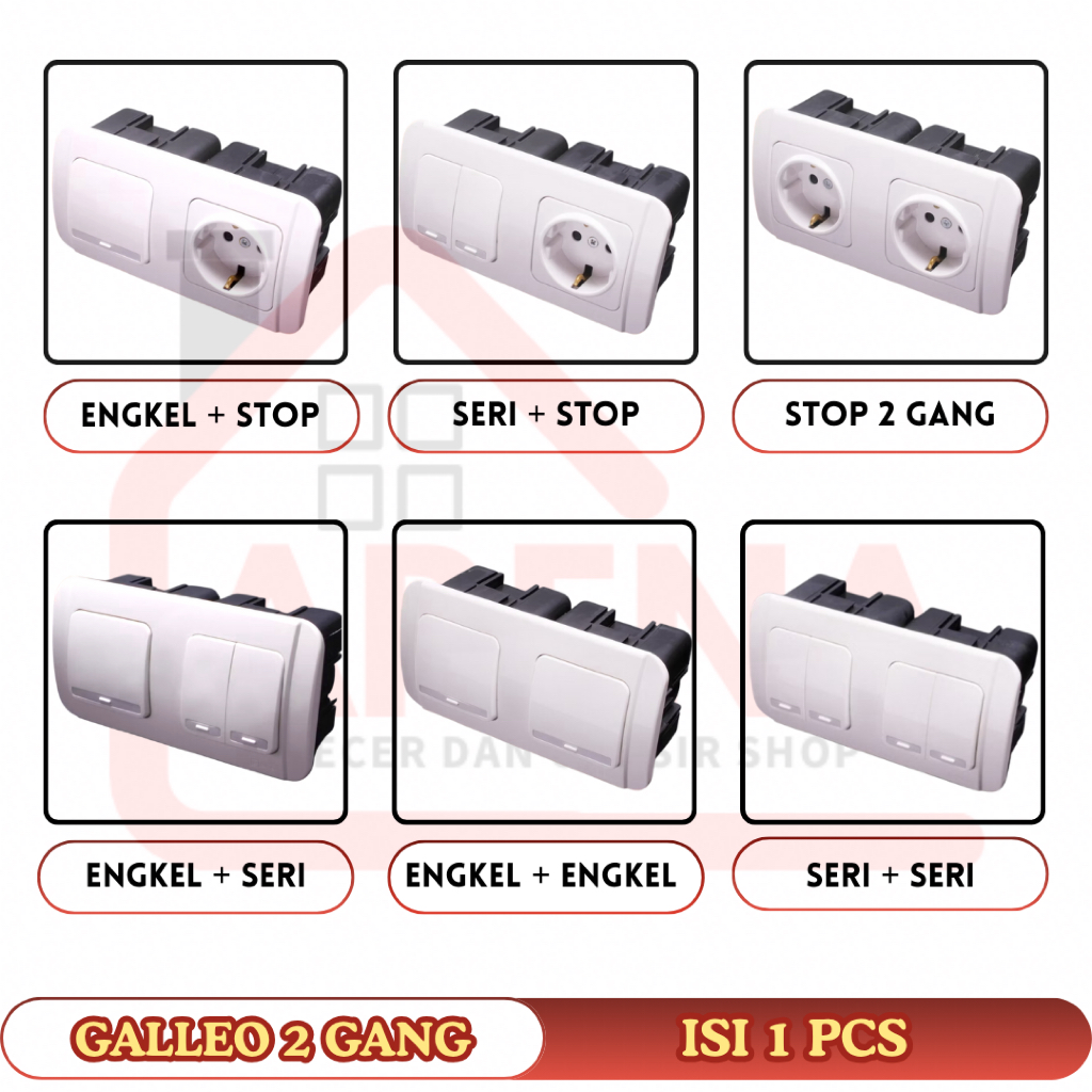 Jual Broco Galleo Putih Stop Kontak + Stop Kontak IB Inbow Tanam Broco ...