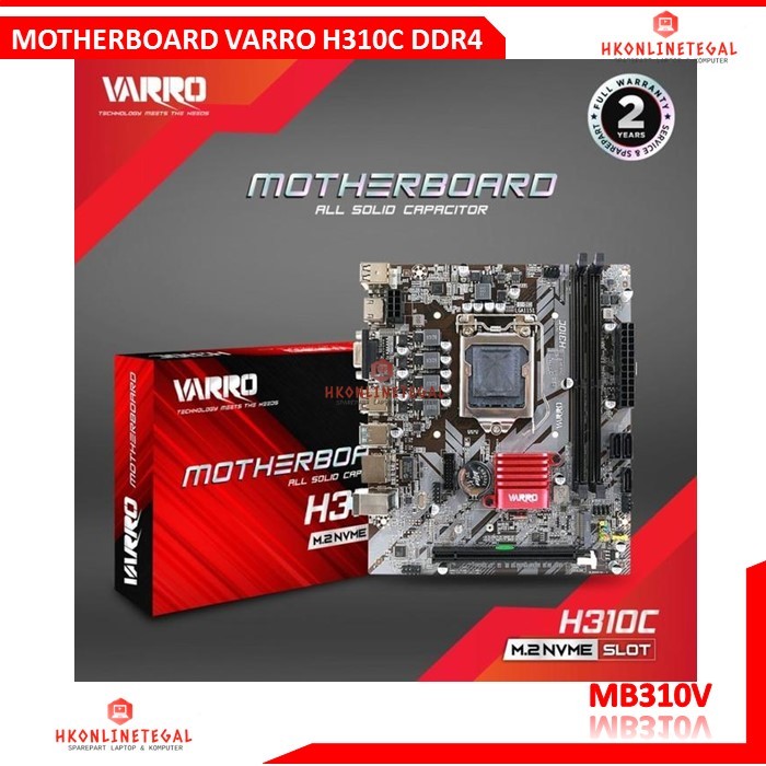 Jual Motherboard Varro H310C Lga 1151 Support Intel Gen 6/7/8/9 DDR4 ...