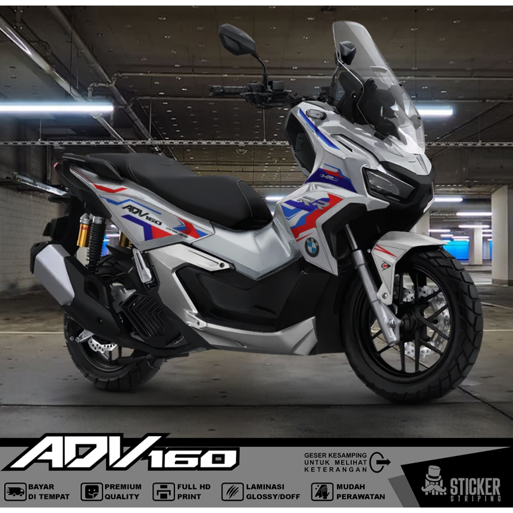 Jual Striping Transparan UV Honda ADV 160 Tahun 2022-2024 Racing Tahan ...