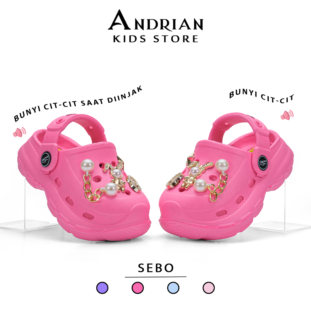 Jual SEBO New Andrian - Sandal Anak Cewek Krokz Baim Cit-Cit Unik ...