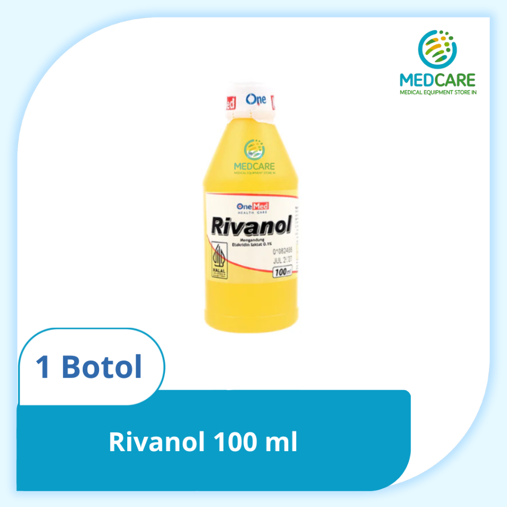 Jual Rivanol 100 ml | Rivanol 100 ml - Cairan pembersih luka antiseptik ...