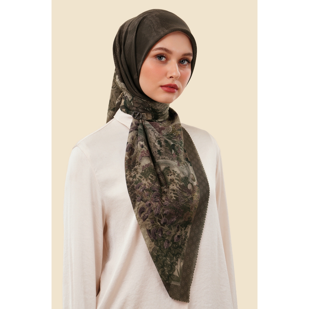 ZYTADELIA Arabella Scraves Series Printed Scarf Hijab Segi Empat Hijab Aire Voile Hijab Premium Hijab Motif