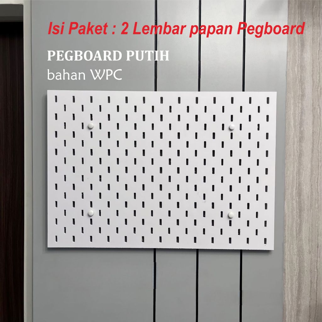 Mega_1688 Pegboard Papan Dinding / Papan Lubang bahan WPC 1061