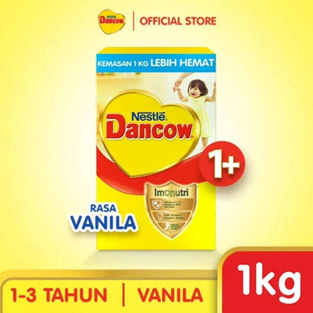 Jual DANCOW 1+ Susu Pertumbuhan Anak Usia 1-3 Tahun rasa Vanilla / Madu ...
