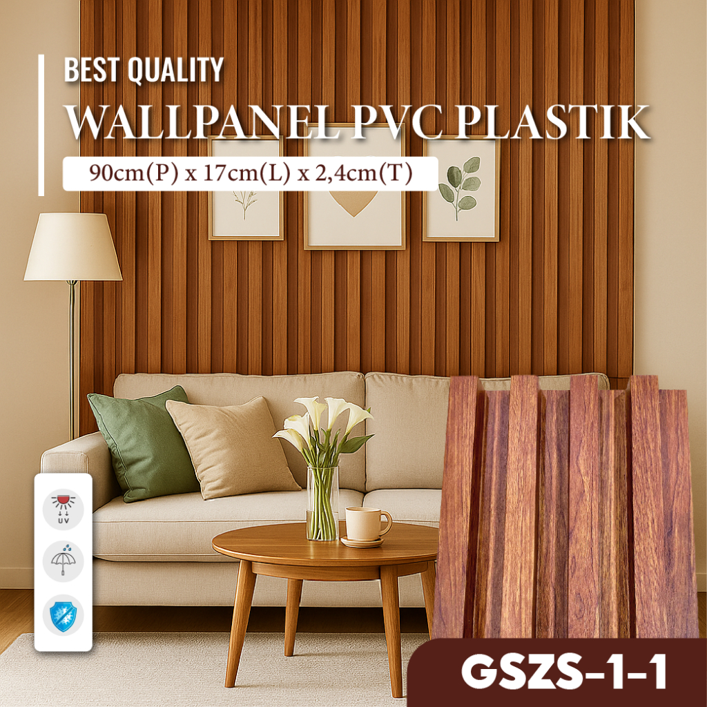 Jual Wallpanel Stiker Dinding PVC Plastik Panjang 90CM, 100CM | Shopee ...