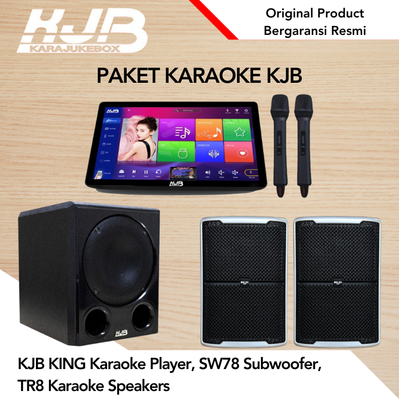 Jual KJB Paket Karaoke KJB KING Karaoke Player SW78 Subwoofer TR8 ...