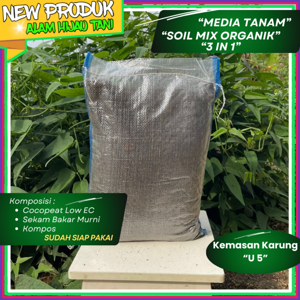 Media Tanam Soil Mix Organik 3in1 Siap Pakai Untuk Tanaman Hias dan Sayuran