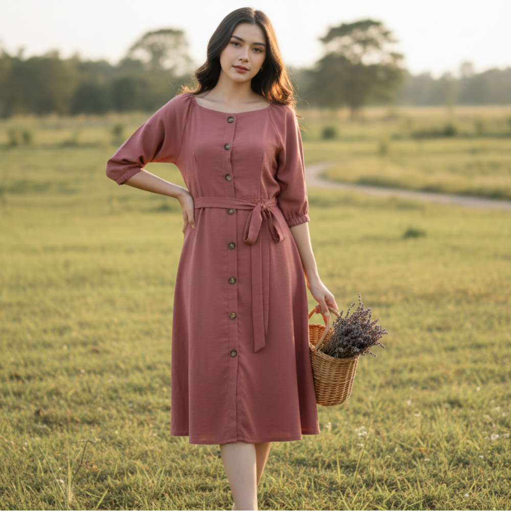 travel midi dress Capri Travel Dress