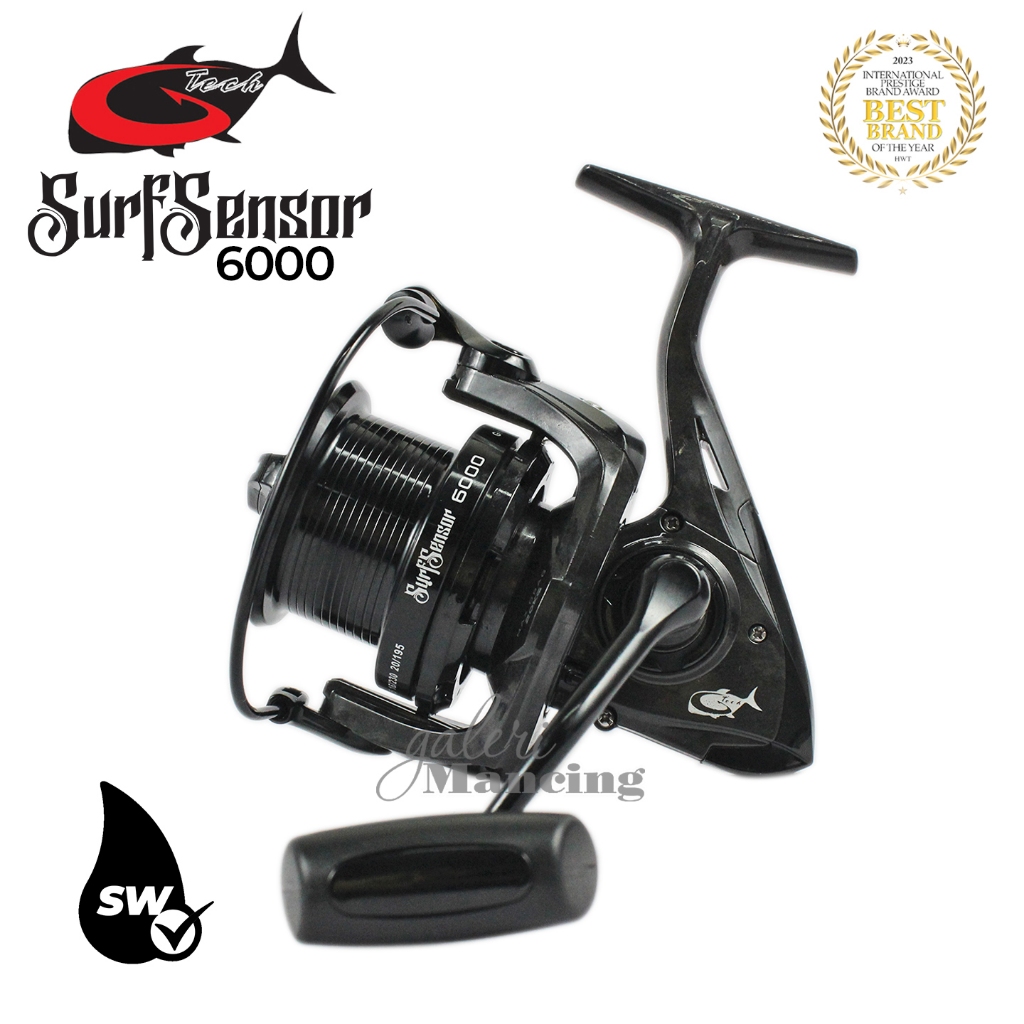 Jual Reel Spinnning SURF SENSOR 6000 | Anti Reverse Lever Worm Shaft ...