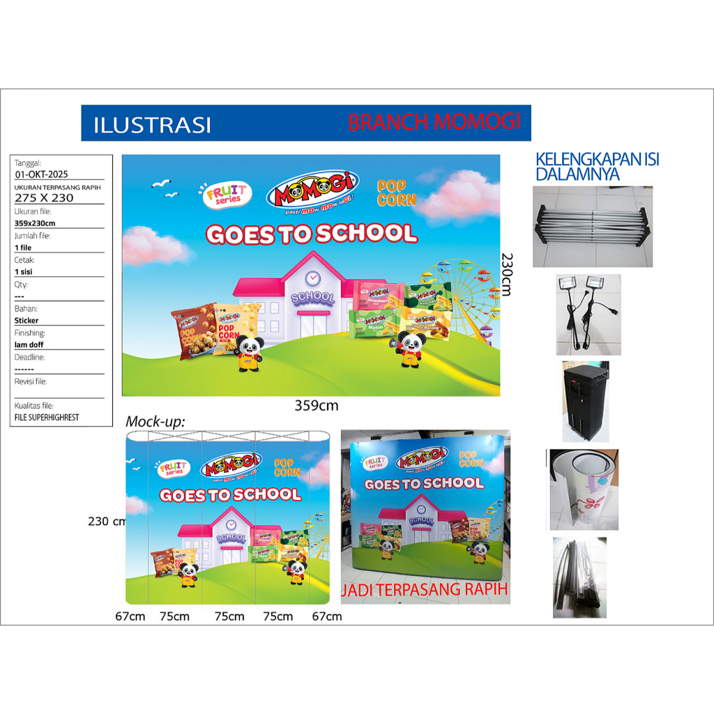 Jual backwall portable /backdrop portable plus printing | Shopee Indonesia