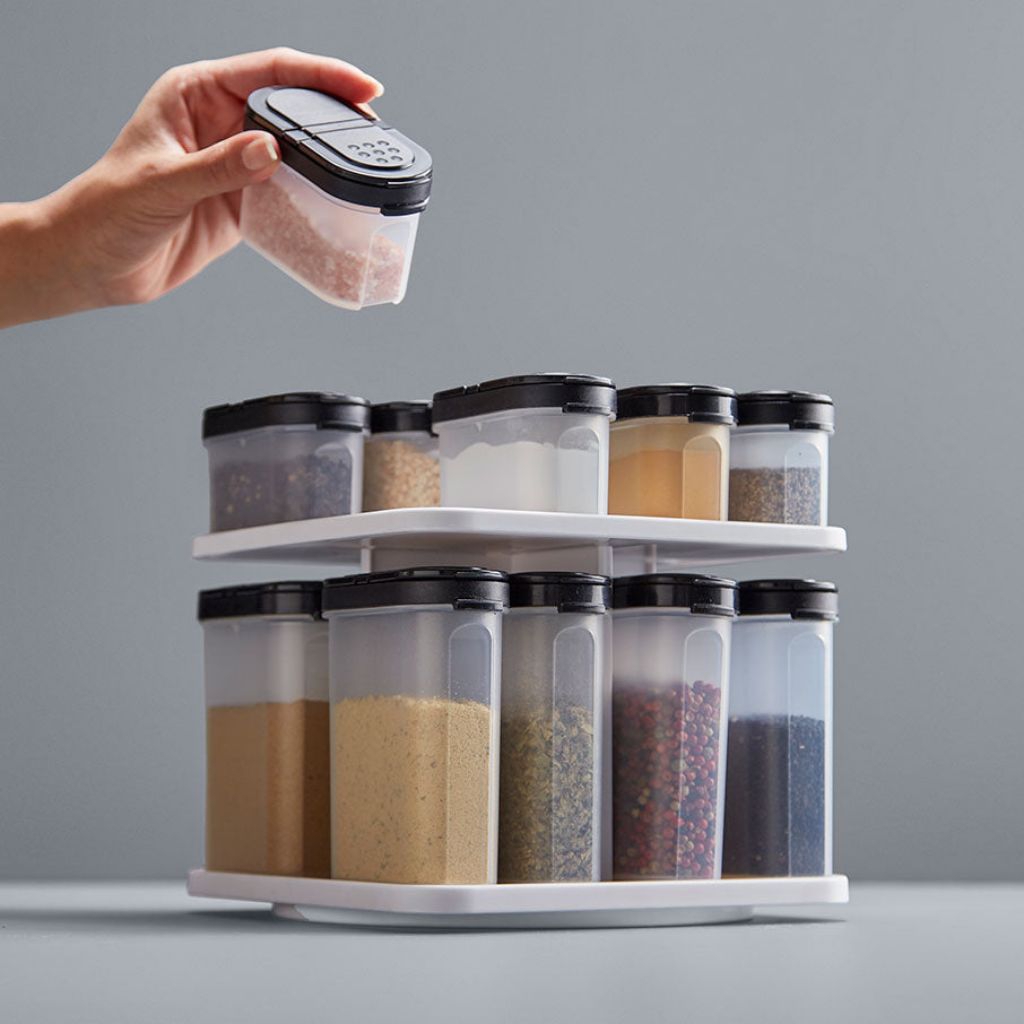 Jual Rack Spice T Go Tupperware || Modular Spice Rack Tupperware - Snow ...