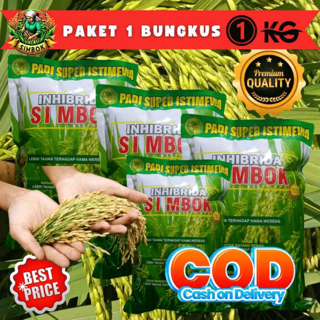 Jual BENIH PADI SIMBOK KEMASAN 1KG BERKUALITAS SUPER Original | Shopee ...