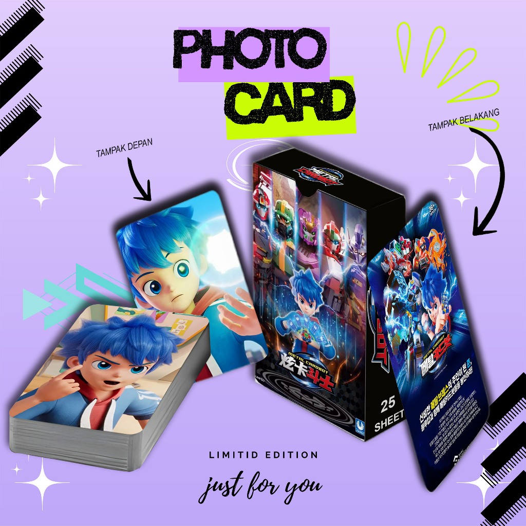 Jual PHOTOCARD SET JUN GRANT METAL CARDBOT PREMIUM 25 SHEET FREE BOX