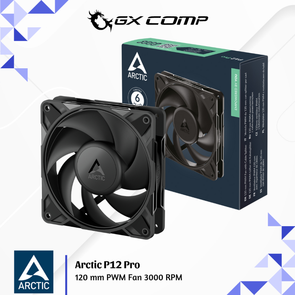 Jual Arctic P12 Pro 120mm PWM Fan 3000 RPM Fan Case | Fan Casing 12cm ...