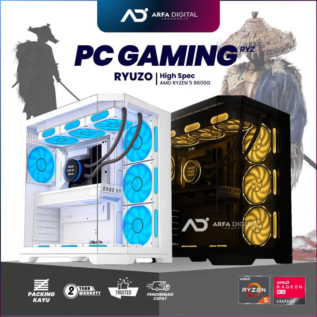 Jual PC RAKITAN GAMING LIVE STREAMING HIGH AMD RYZEN 5 8500G SSD 512GB ...