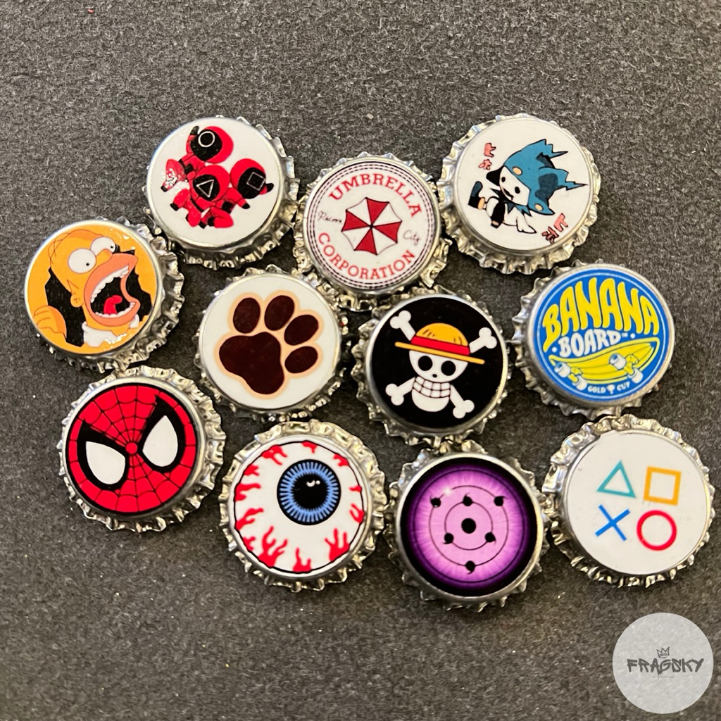 Jual Fragsky - Pin Tutup Botol Bros Ukuran 30mm Gambar Karakter Kartun ...
