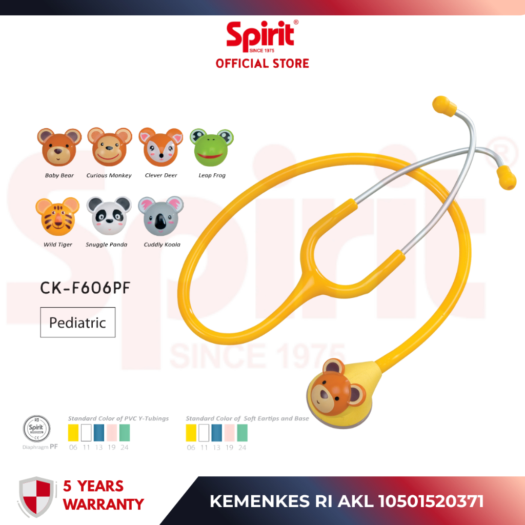 Jual SPIRIT CK-F606PF Fun Animal Single Head Stethoscope | Shopee Indonesia