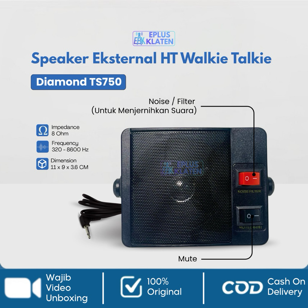 Jual Speaker Xtra Radio Rig HT Walkie Talkie SSB HF Eksternal Extra ...