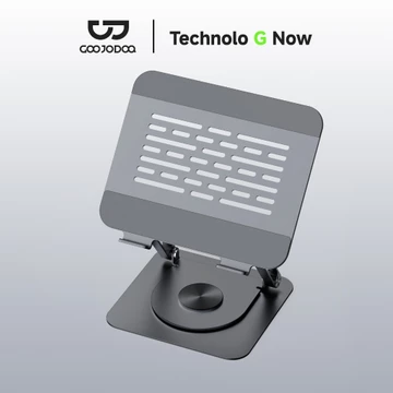 Goojodoq Laptop Stand 360° Rotatable Bisa Dilipat Notebook Tablet Holder Liftable Portable Fold
