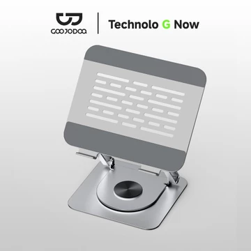 Goojodoq Laptop Stand 360° Rotatable Bisa Dilipat Notebook Tablet Holder Liftable Portable Fold