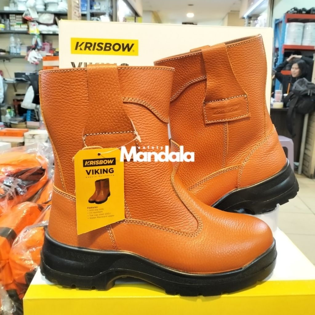 Jual Sepatu Safety Boot Krisbow Viking Original / Safety Boot Viking ...