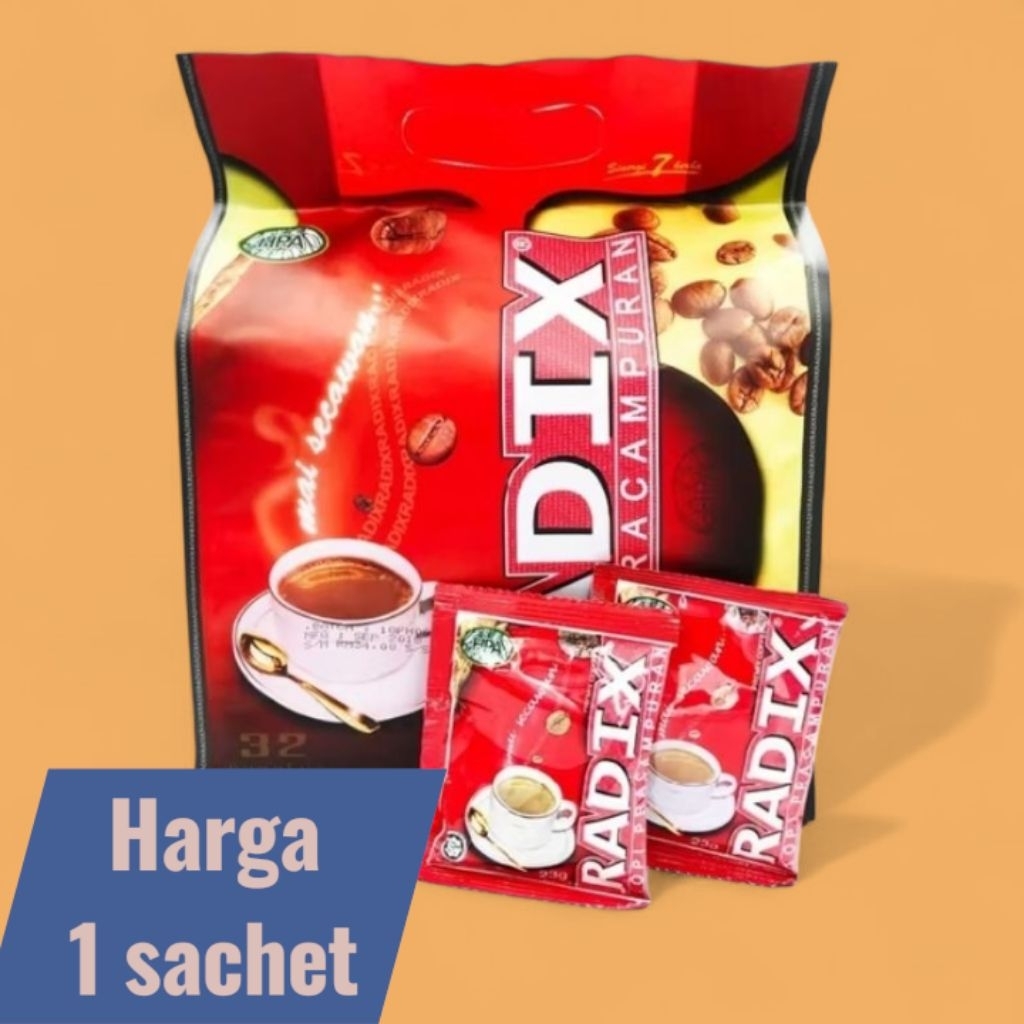 Jual 1 Sachet Kopi Radix Pracampuran Sinergi 7 Herba Hpa logo Pak Haji ...