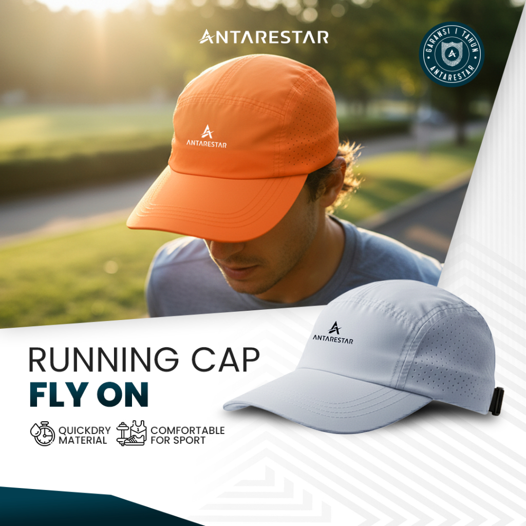 Jual ANTARESTAR Official - Topi Olahraga FLY ON Running Ringan & Adem ...