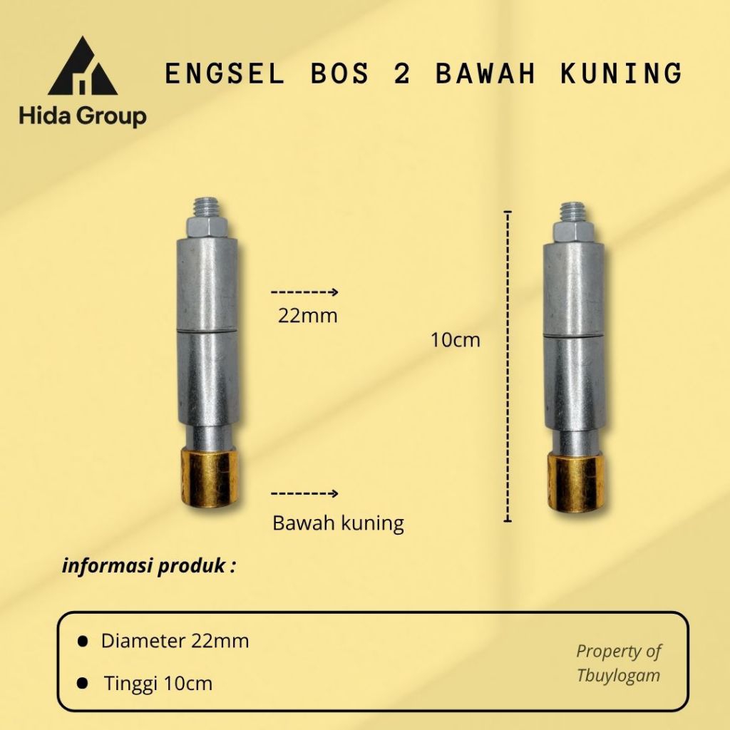 Jual (GROSIR) Engsel bos 2 Bawah kuning | Engsel bushing 2 bawah kuning ...