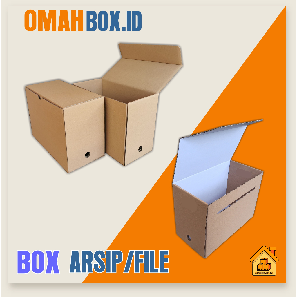 Jual Kardus box arsip/file 38x19x28 cm / PREMIUM EDITION / box file ...