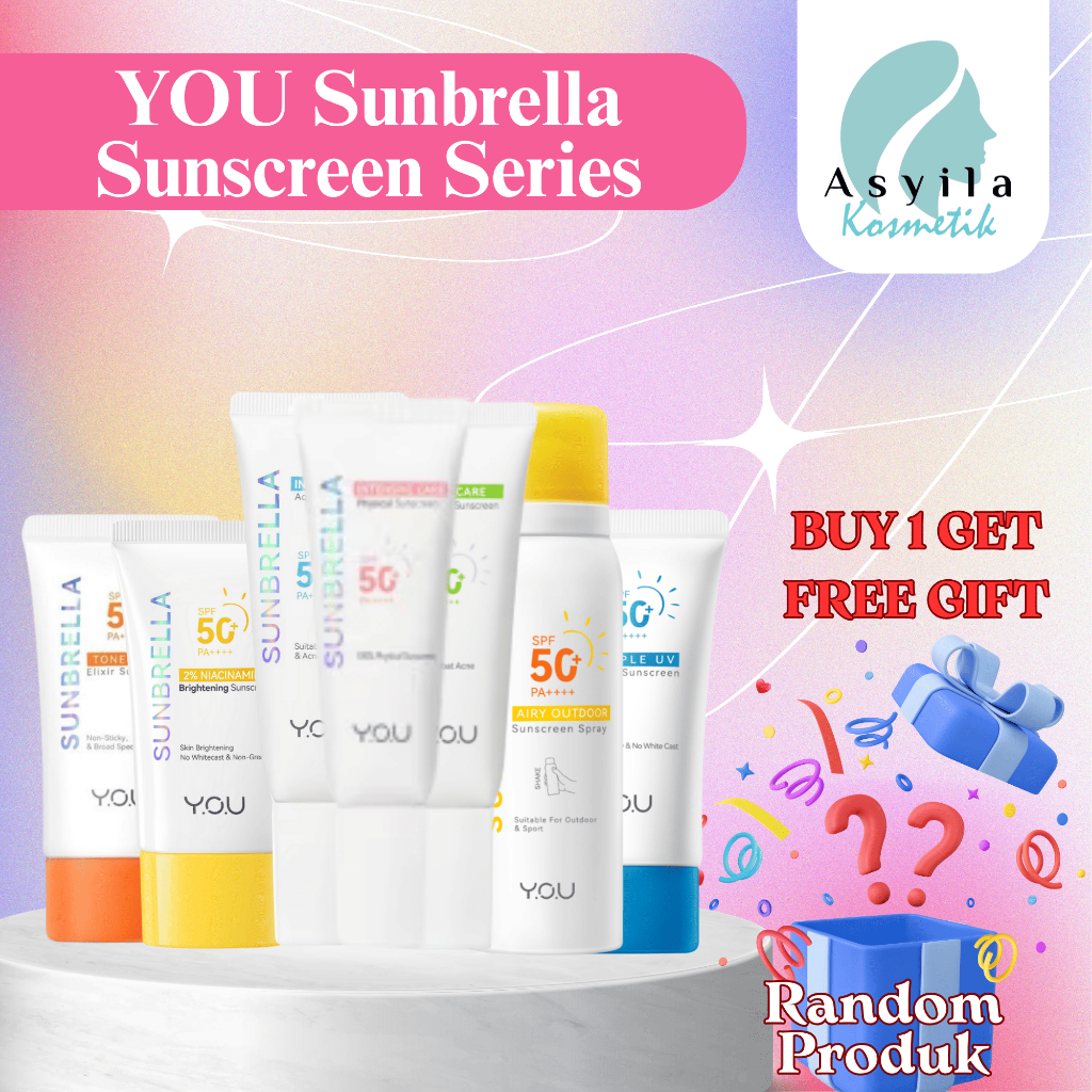 Jual [BUY 1 GET FREE] YOU Sunbrella Daily Defense Sunscreen Serum SPF30 ...