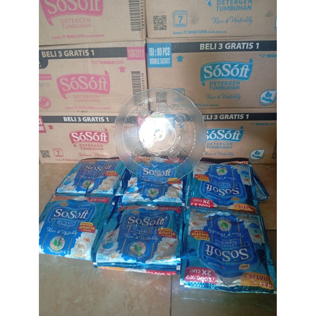 Jual sabun cair sosoft renceng 48 sachet 80ml lebih hemat lebih murah ...