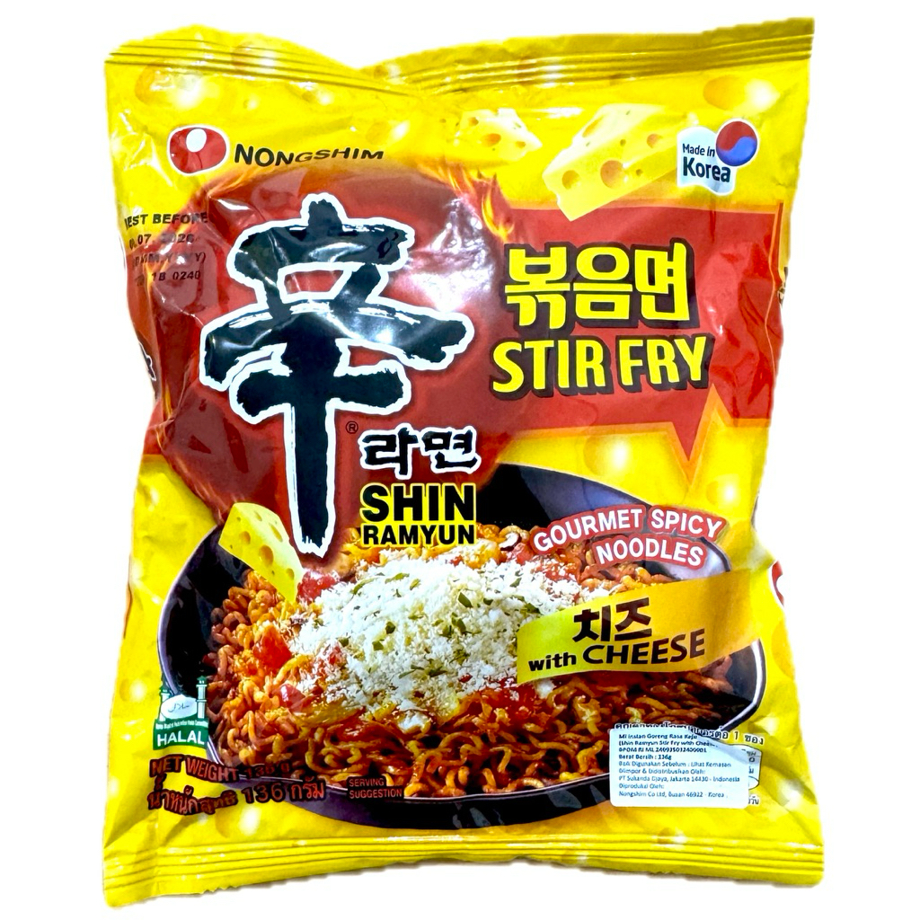 Jual Nongshim Shin Ramyun Stir Fry Cheese 136g | Shopee Indonesia