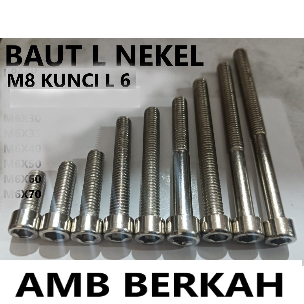 Jual BAUT L NEKEL M8 KUNCI L 6 | Shopee Indonesia