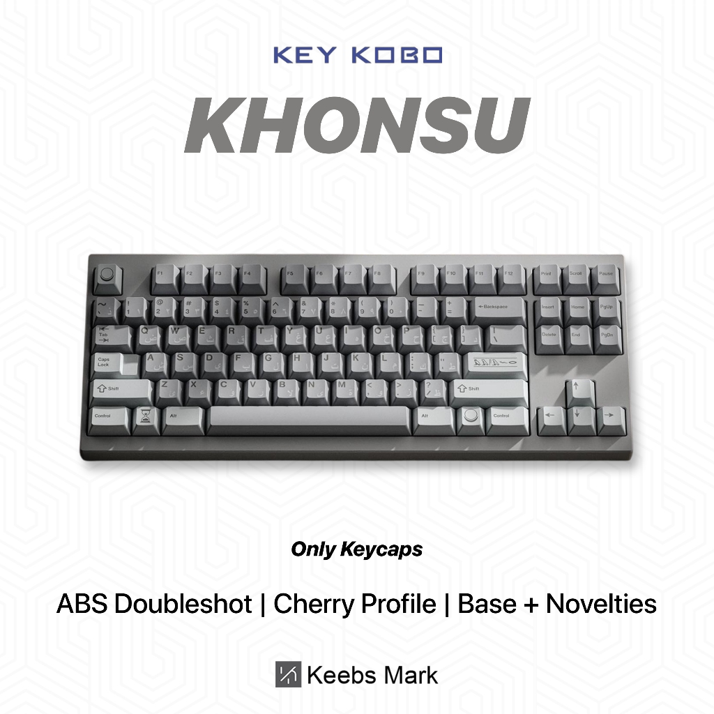 Jual Keykobo Khonsu Keycaps ABS Doubleshot Cherry Profile Keycaps ...