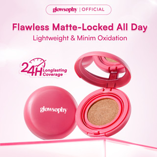 Pratinjau Glowsophy Cover Fit Serum Cushion Long Lasting All Day Velvet Matte Finish Cushion