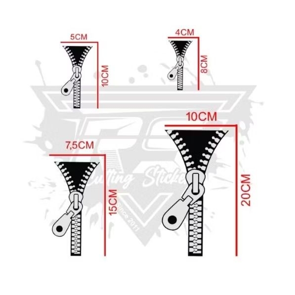 Jual Sticker Zipper Sticker Resleting Mobil Motor Handphone Laptop ...