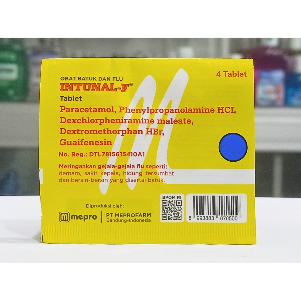 Jual INTUNAL-F 𝟏 𝐒𝐓𝐑𝐈𝐏 𝐈𝐒𝐈 𝟒 𝐓𝐀𝐁𝐋𝐄𝐓 - MENGATASI DEMAM, SAKIT KEPALA ...